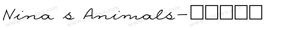 Nina s Animals字体转换